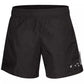 Chic Black Pocketed Swim Shorts with Logo Detail