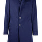 Navy Elegance Wool Coat for Men