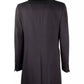 Elegant Virgin Wool Coat with Mink Fur Collar