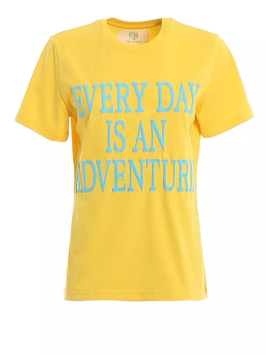 Sunshine Yellow Logo Cotton Tee