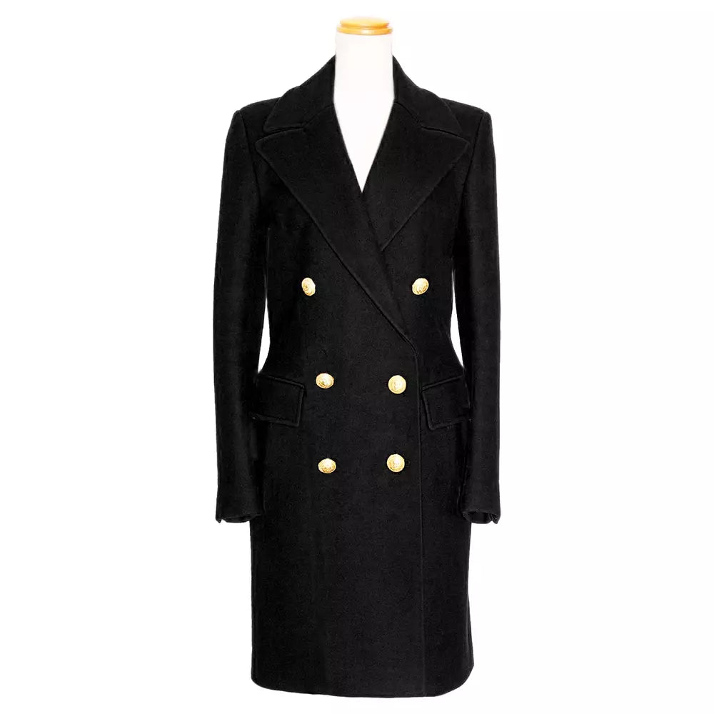 Elegant Double-Breasted Cashmere Coat