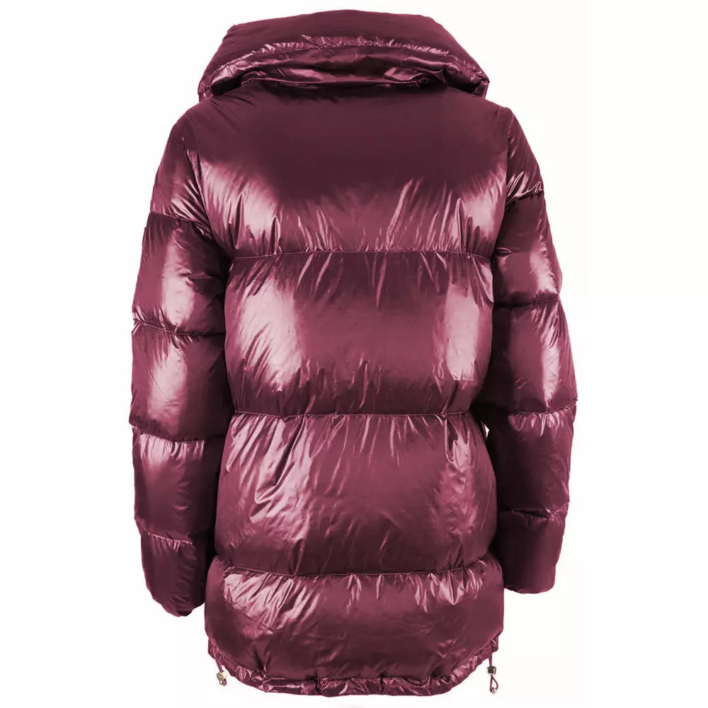 Fuchsia Diamond Quilted Down Jacket