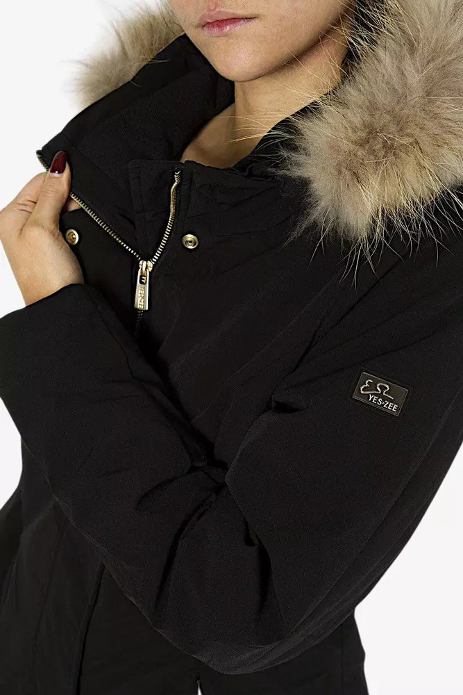 Elegant Goose Down Hooded Jacket