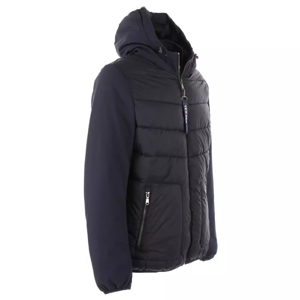 Quilted Down Softshell Hooded Jacket