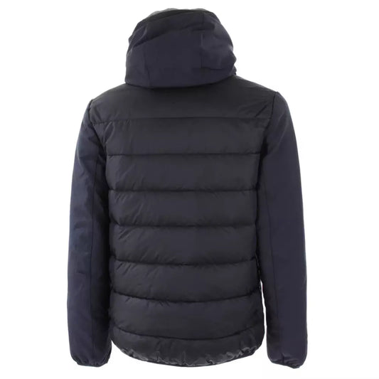 Quilted Down Softshell Hooded Jacket