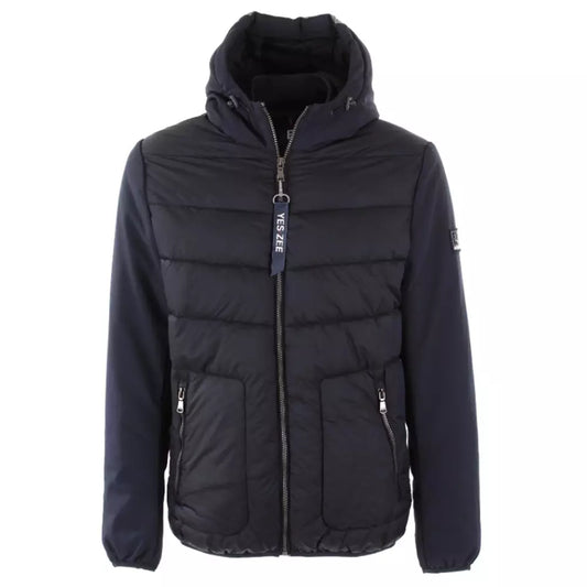 Quilted Down Softshell Hooded Jacket