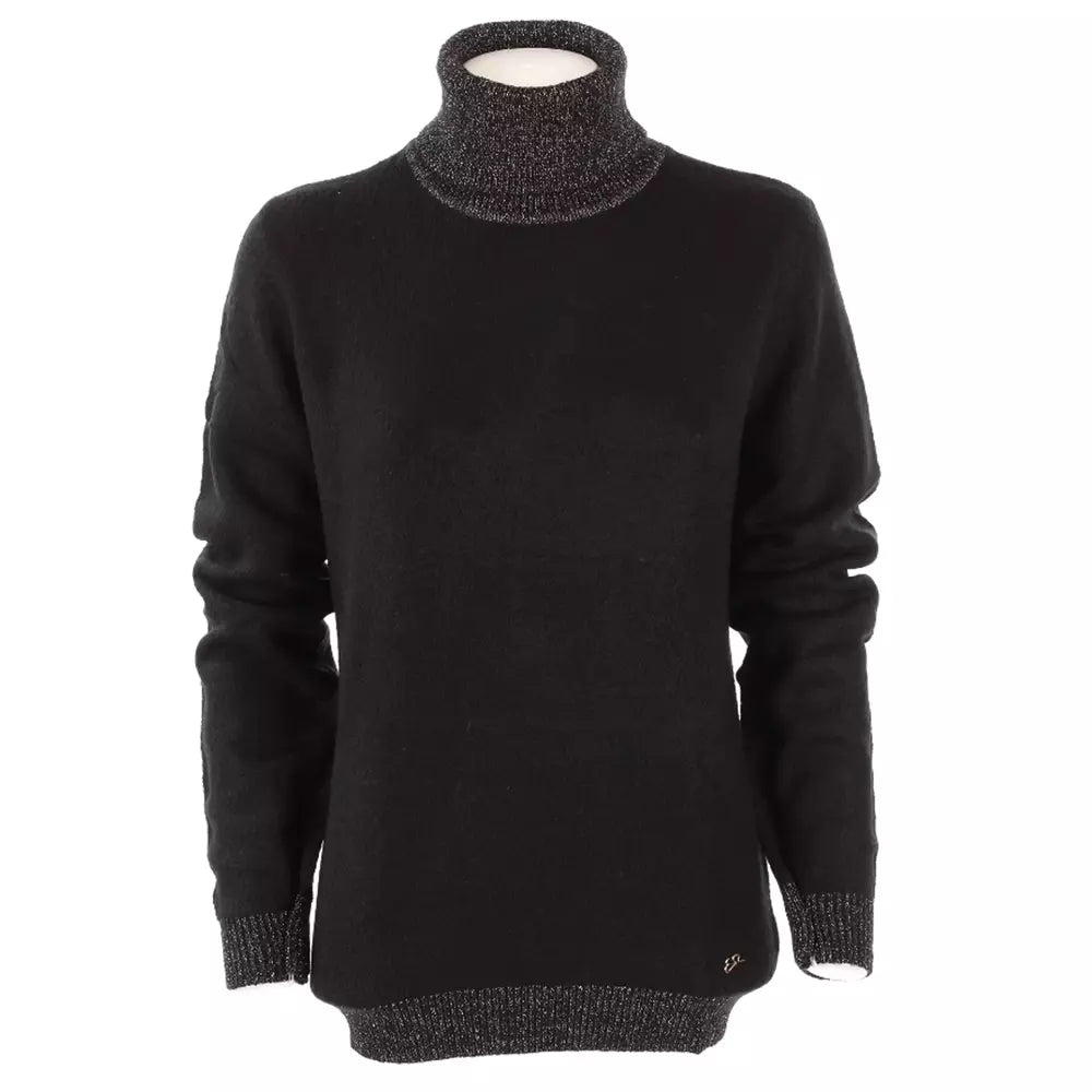 Chic Turtleneck Pullover with Lurex Highlights