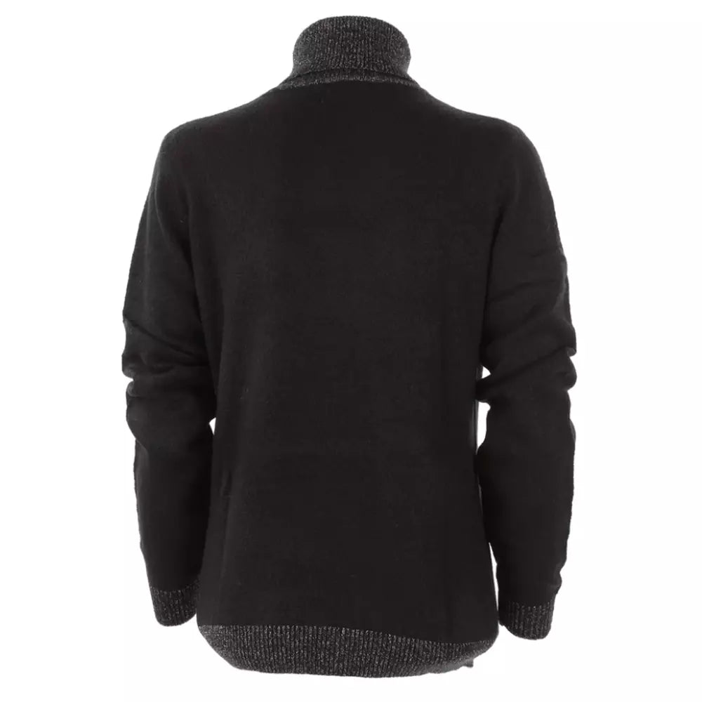 Chic Turtleneck Pullover with Lurex Highlights