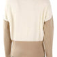 Elegant Crew-Neck Sweater with Metallic Accents
