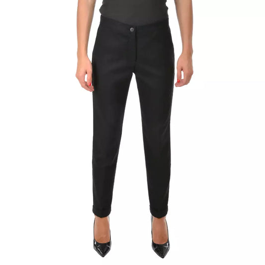 Chic Cigarette Trousers with Sleek Pockets