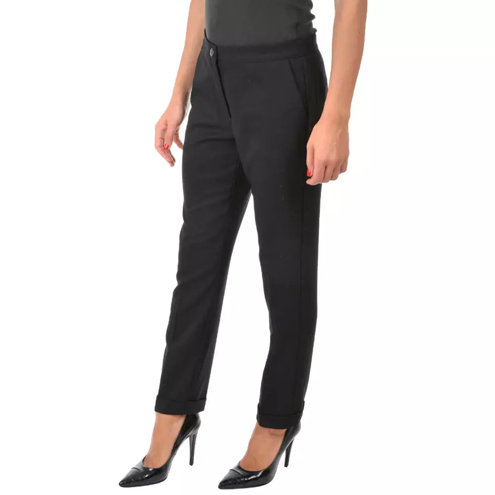 Chic Cigarette Trousers with Sleek Pockets