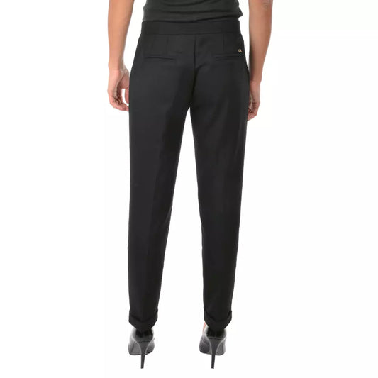 Chic Cigarette Trousers with Sleek Pockets