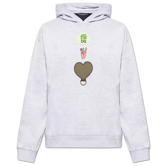 Chic Patchwork Cotton Hooded Sweatshirt