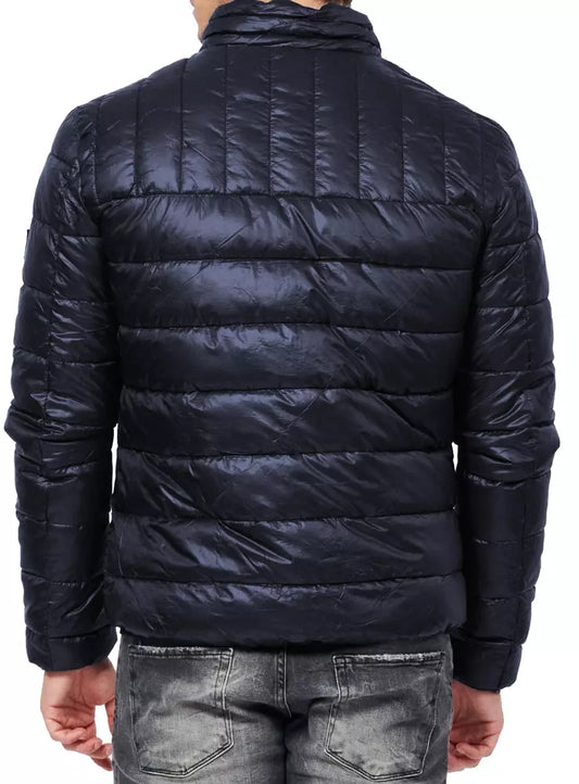 Chic Camo-Lined Men's Quilted Jacket