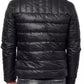 Sleek Camouflage-Lined Quilted Jacket