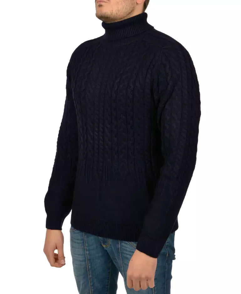 Classic Cable Knit Turtleneck Sweater