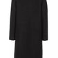 Elegant Black Wool Blend Coat