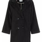 Elegant Double-Breasted Coat with Side Pockets