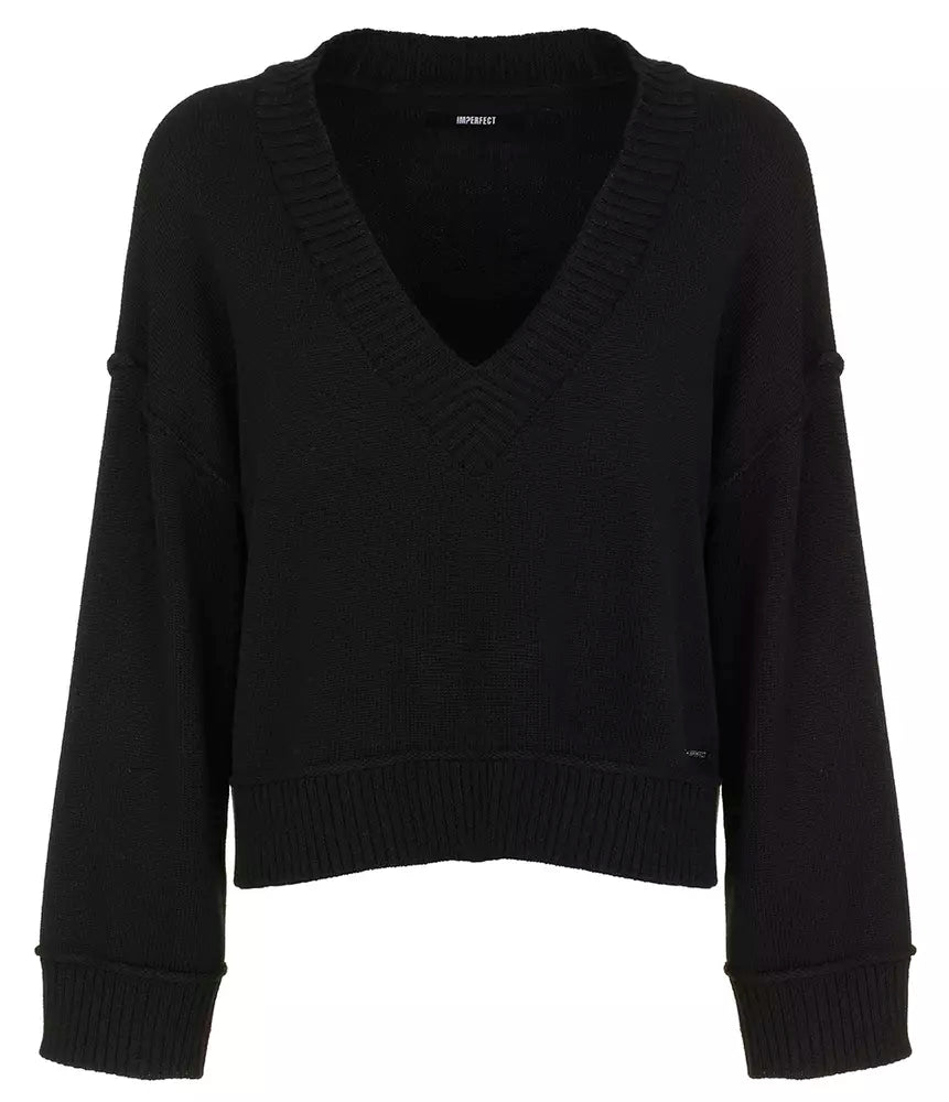 Classic V-Neck Wool Blend Sweater