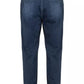 Chic Denim-Effect Drawstring Cotton Pants