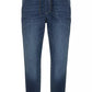 Chic Denim-Effect Drawstring Cotton Pants