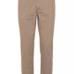 Beige Cotton Blend Casual Pants for Men