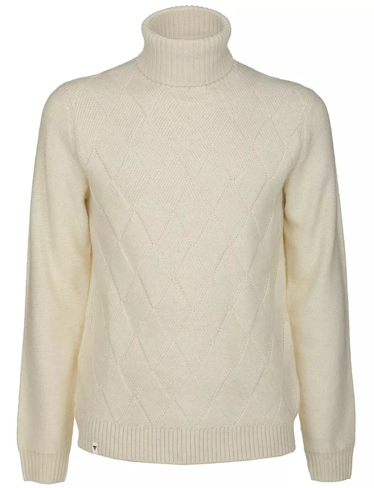 Diamond Embroidered Turtleneck Sweater