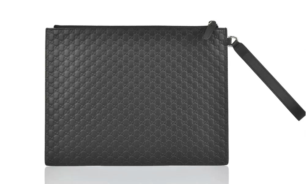 Sleek Microguccissima Leather Clutch