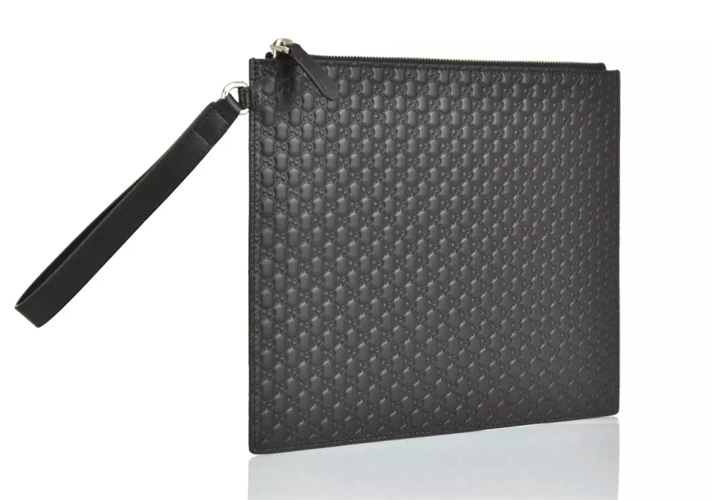 Sleek Microguccissima Leather Clutch