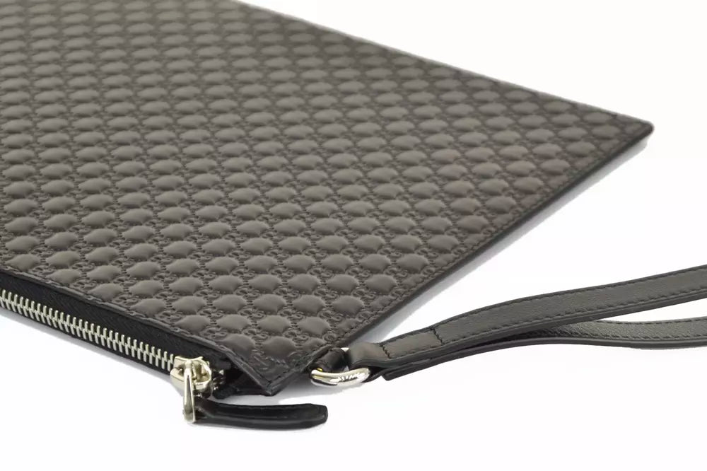 Sleek Microguccissima Leather Clutch