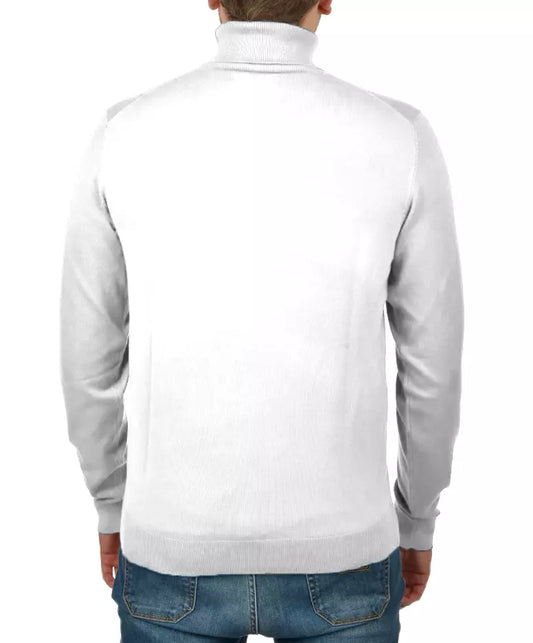 Elegant White Turtleneck Sweater