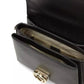 Elegant Leather Shoulder Bag with Silver Accents