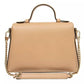 Elegant Beige Leather Crossbody Bag