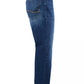Chic Regular Fit Blue Cotton Jeans for Men