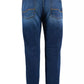 Chic Regular Fit Blue Cotton Jeans for Men