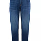 Chic Regular Fit Blue Cotton Jeans for Men