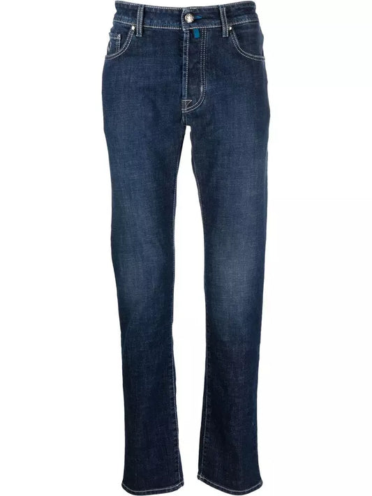 Exclusive Indigo Straight Leg Jeans with Bandana Detail