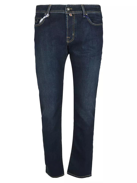 Exclusive Blue Nick Jeans with Embroidered Detail