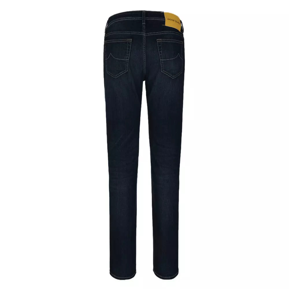 Elegant Dark Blue Slim Jeans