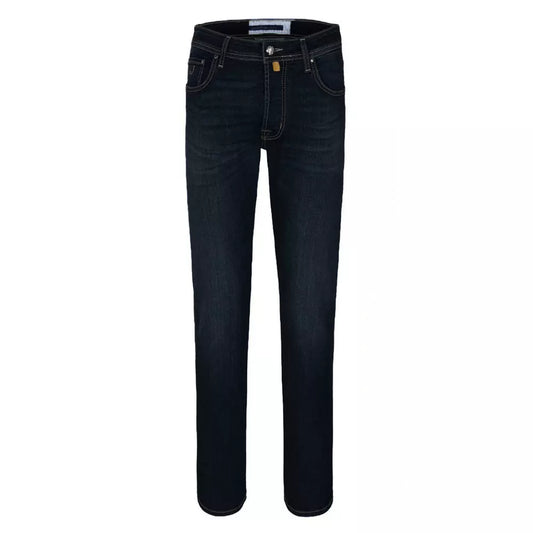 Elegant Dark Blue Slim Jeans