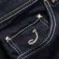 Elegant Dark Blue Slim Fit Jeans