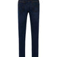 Chic Dark Blue Bard Denim with Contrast Stitching