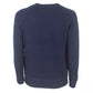 Elegant Dark Blue Cashmere Sweater