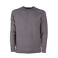 Elegant Gray Cashmere Crew Neck Sweater