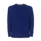 Navy Blue Cashmere Crew Neck Sweater - Slim Fit