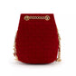 Chic Quilted Velvet Mini Bucket Bag