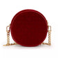 Velvet Matelassé Chain Shoulder Bag
