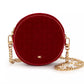 Velvet Matelassé Chain Shoulder Bag