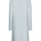 Chic Light Blue Wool Blend Coat for Women