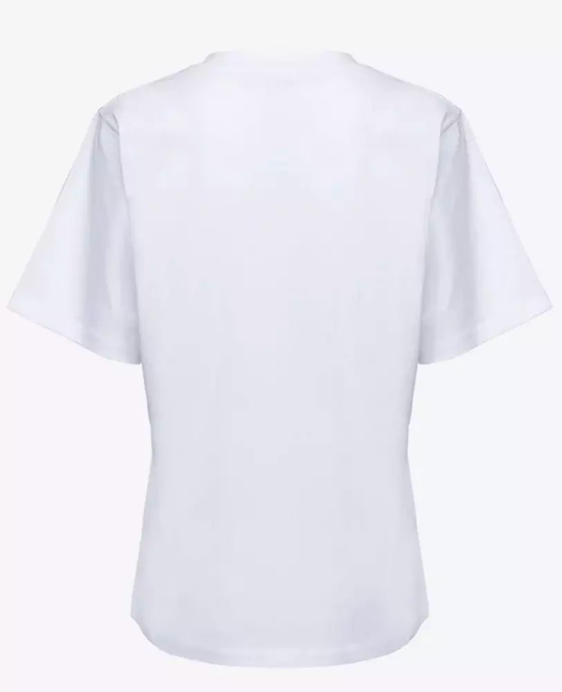 Chic White Cotton Jersey T-Shirt